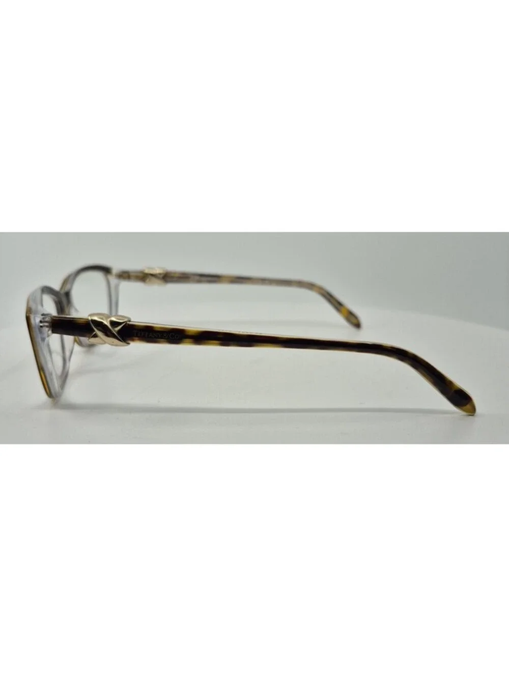 TIFFANY & CO TF 2074 8155 Eyeglasses Havana Gold Full Rim 52-16-135 Italy